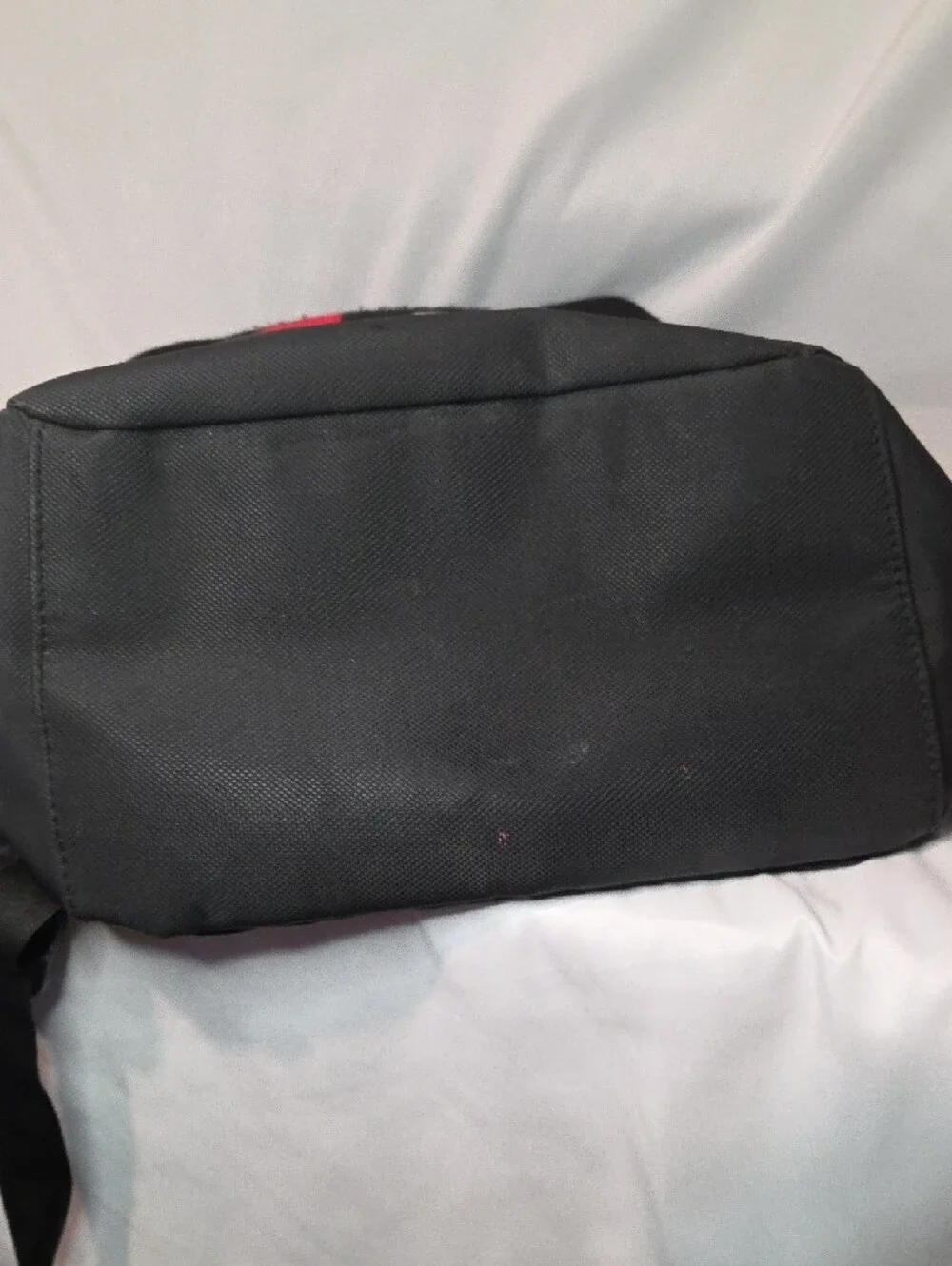 Champion Black Backpack with Red & White Logo Accent